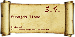 Suhajda Ilona névjegykártya